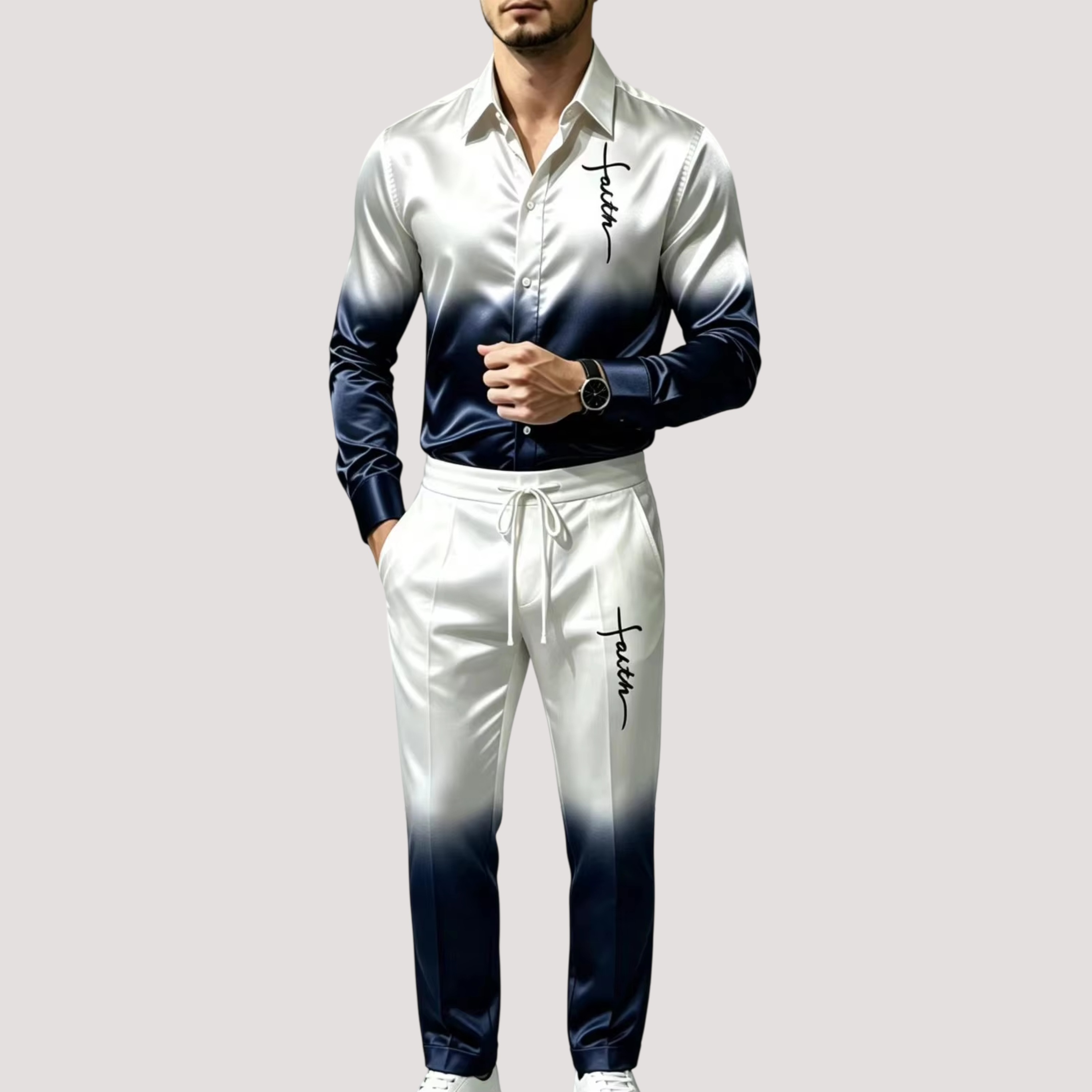 Mens Fashion Clothes - Conjunto de Terno Esportivo Masculino em