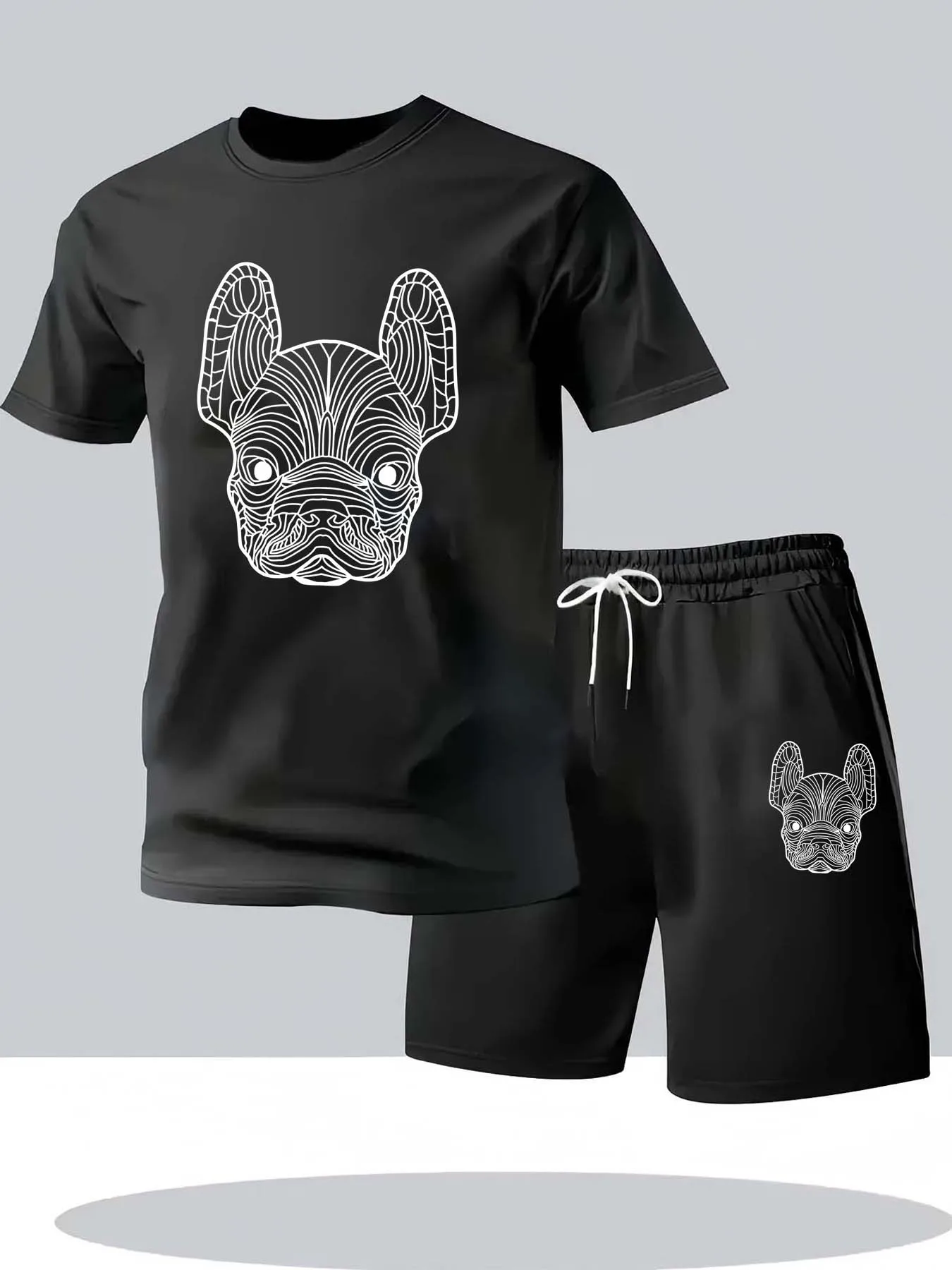Men'S Fashion Videos - Conjunto de camiseta e shorts masculino