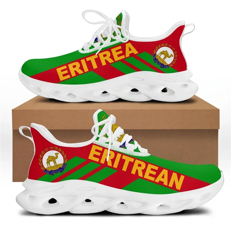 Mens Fashion Trainers - Bandeira da eritreia estilo listra sapatos