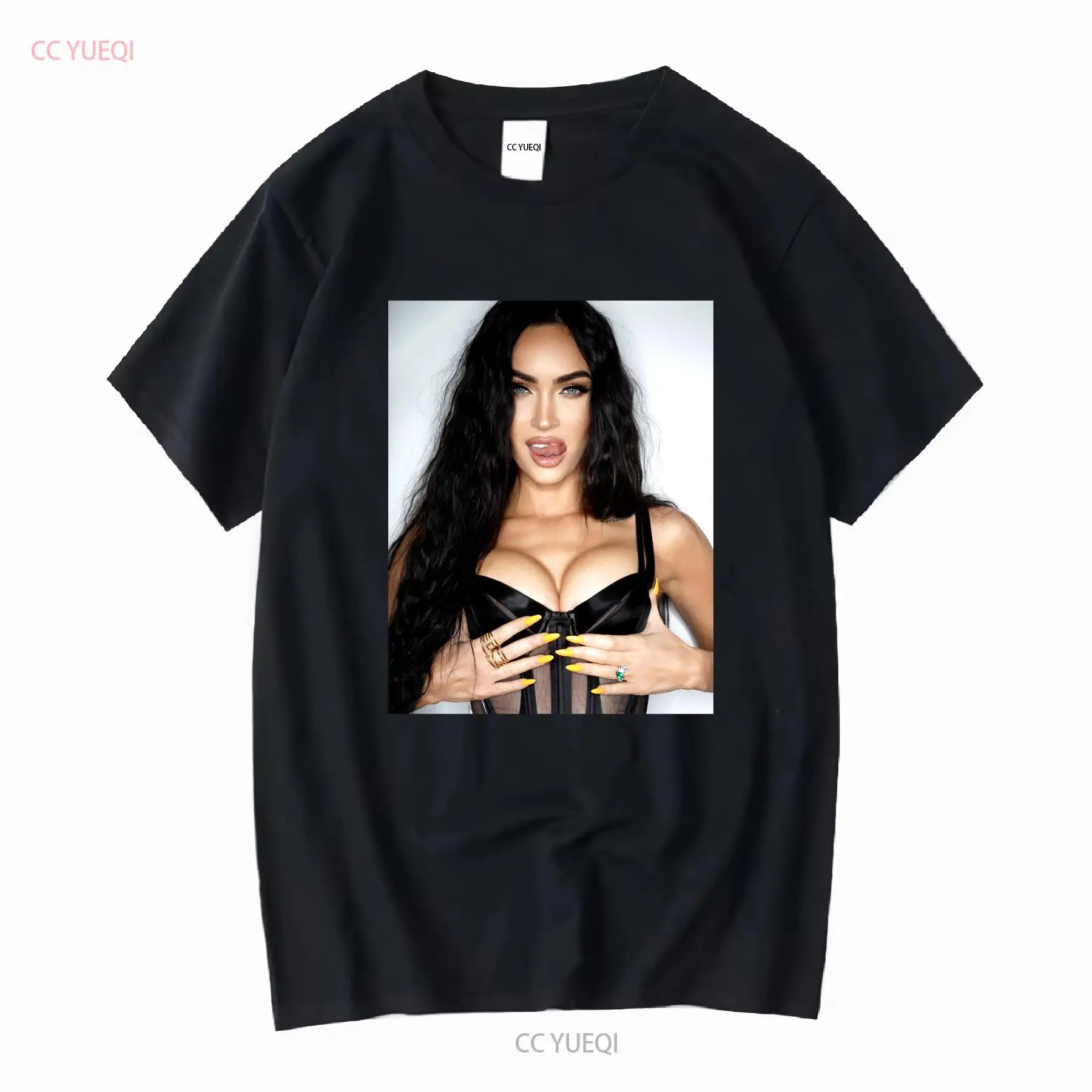 Megan fox t camisa cartaz mang - Poster Men Fashion avaliação e preço