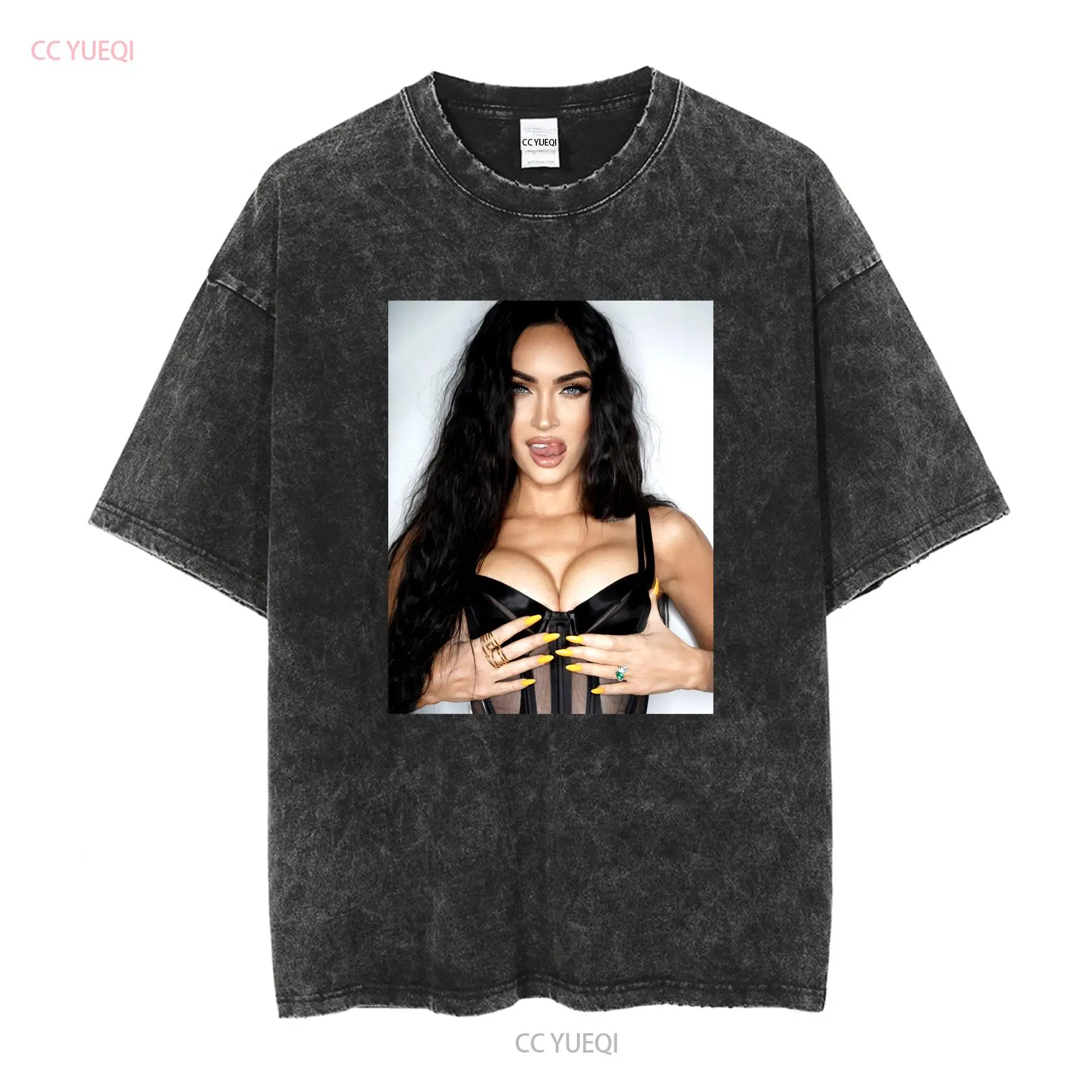 Megan fox t camisa cartaz mang - Poster Men Fashion avaliação e preço