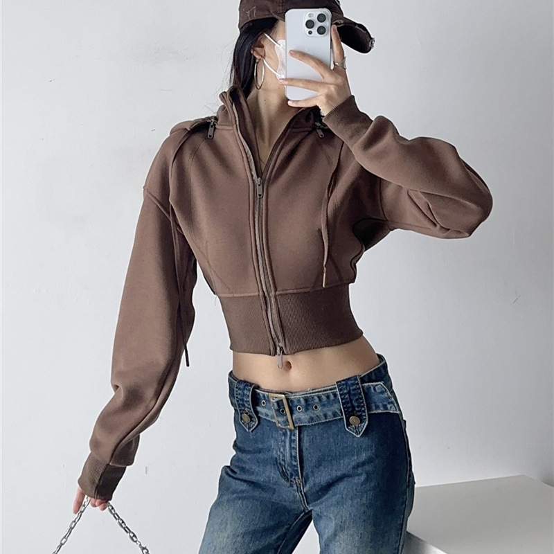 Moletons Femininos com Capuz R - Mens Fashion Zip Up Hoodies avaliação e preço