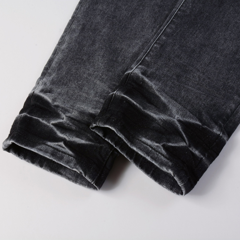 Calças Jeans Masculinas Slim F - Men'S Fashion Grey Jeans avaliação e preço