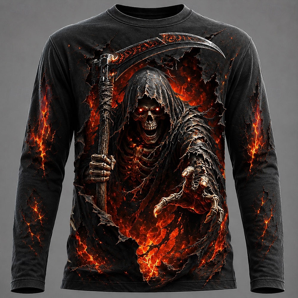 Camiseta Masculina de Manga Lo - Men'S Fashion T Shirts avaliação e preço
