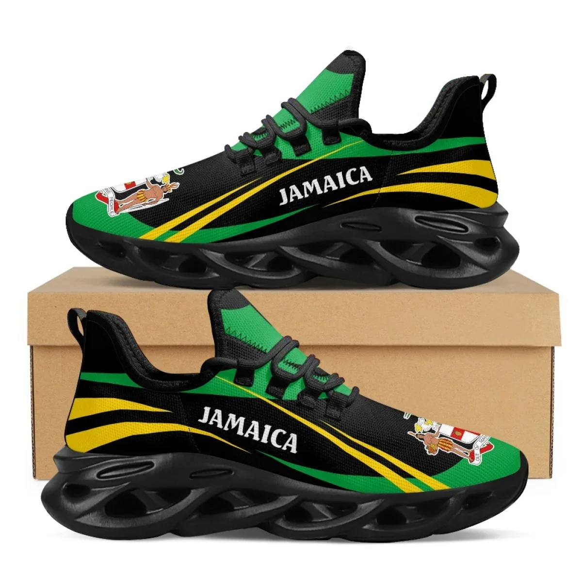 Jamaica bandeira impressão sap - Mens Fashion Trainers avaliação e preço