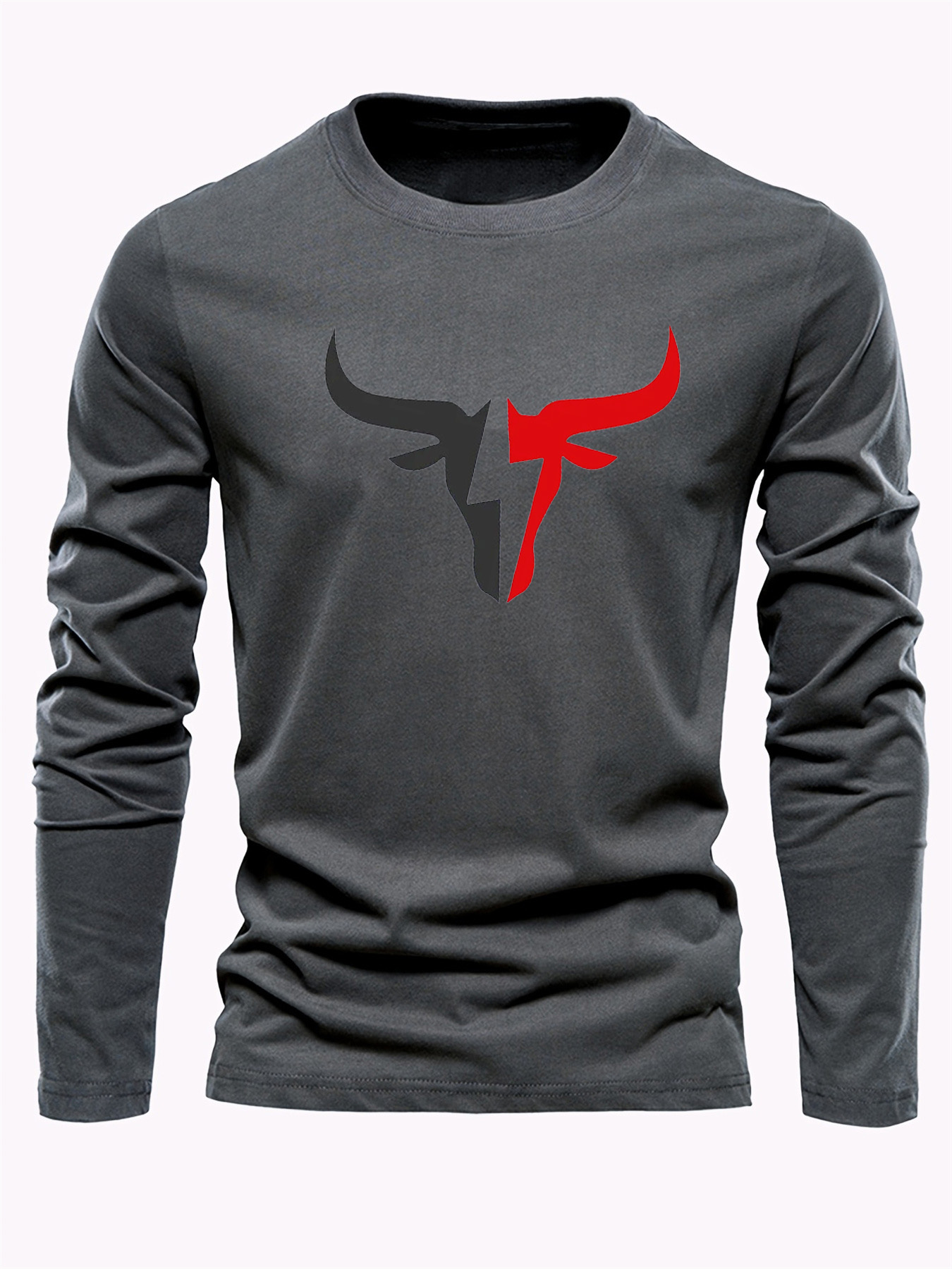 Camiseta Masculina de Manga Lo - Men'S Fashion T Shirts avaliação e preço