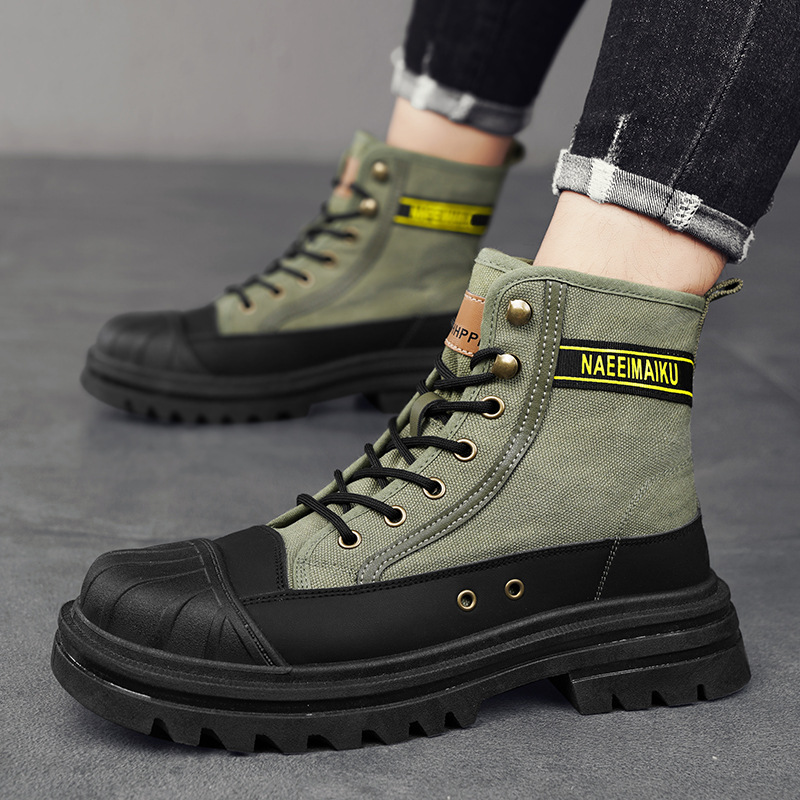 Botas de lona dos homens moda  - Men'S Fashion News avaliação e preço
