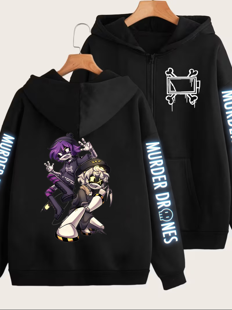 Murder Drones Graphic Zipper H - Mens Fashion Zip Up Hoodies avaliação e preço