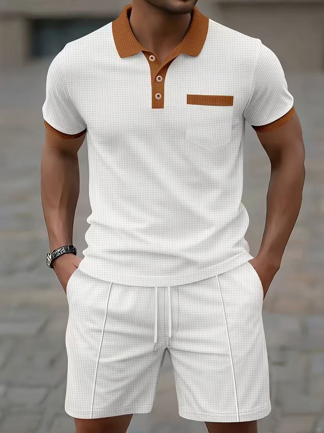 Conjunto de camiseta polo e sh - Men'S Fashion Videos avaliação e preço