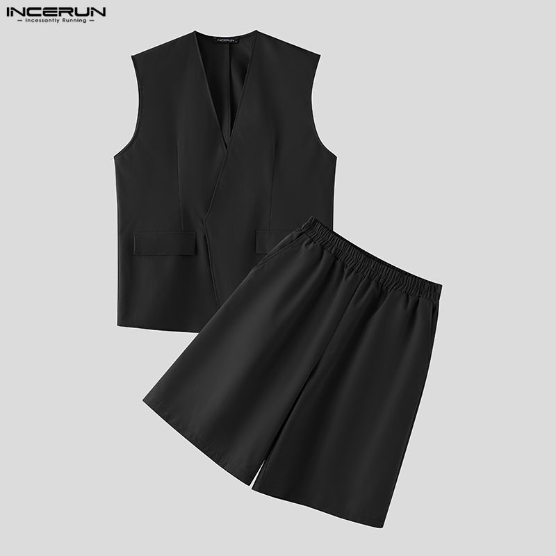 Conjuntos Masculinos INCERUN:  - Mens Fashion Summer avaliação e preço